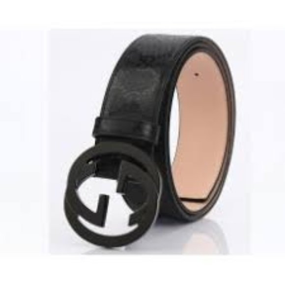 Black/Black Gucci belt